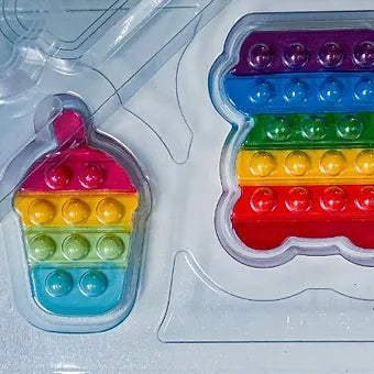 3Pc Milkshake/Bear Fidget/Pop It (10288)