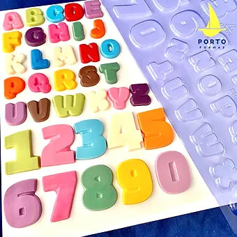 Alphabet & Number 1pc Mold