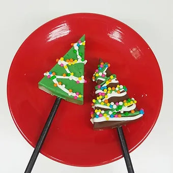 3Pc Christmas Tree/Triangle Cakesicle (9889)