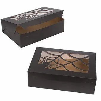 Black Spider Web Window Box