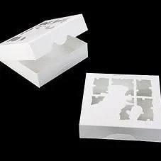 Snowman Dessert Box4Pk (White)