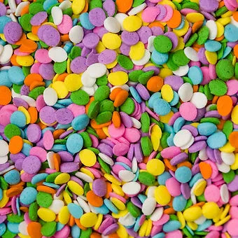 PASTEL ROUND QUINS sprinkles (3oz)