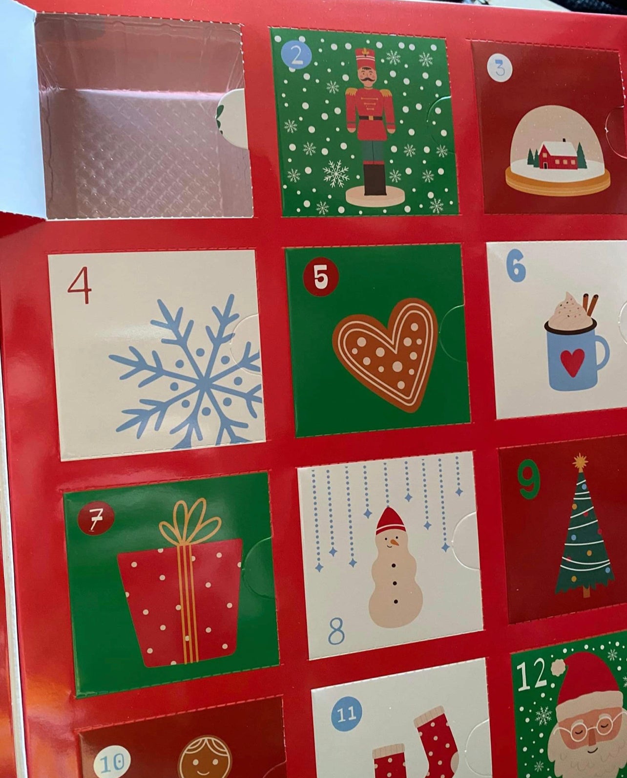 Advent Box 12 Days of Confection Calendar 4Pk