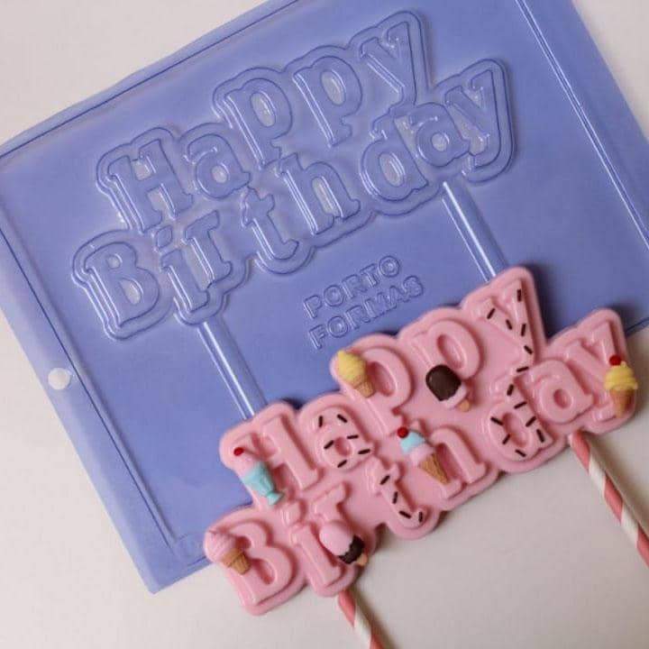 Happy Birthday 1Pc Mold #PF458