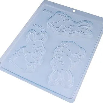 Bunny with Easter Egg Bar 1pc Mold