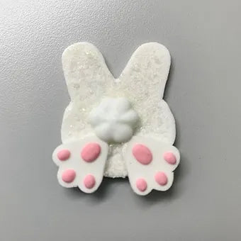 1.5" BUNNY BUTT Royal Icing (6pc)