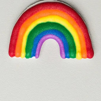 1.5" RAINBOW Royal Icing Toppers (12pk)