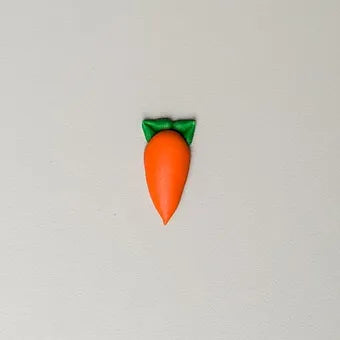 1" CARROT Royal Icing Topper (12pc)