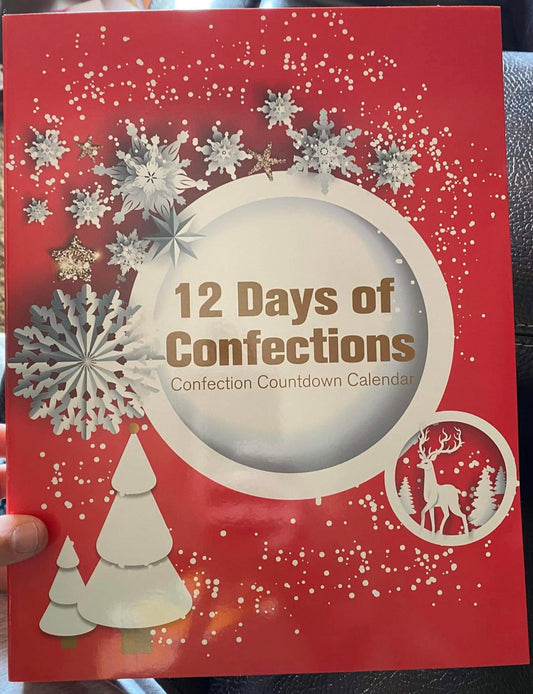 Advent Box 12 Days of Confection Calendar 4Pk