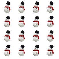 Royal Icing Mini Snowman Toppers 12Pcs