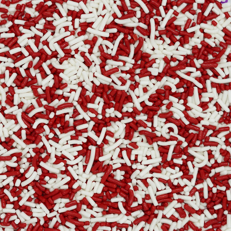 Red and Whites Mix Sprinkles (3oz)